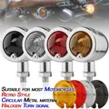 2pcs Bullet indicatore di direzione per moto indicatore di direzione lampeggiante lampada retrò per Harley Davidson Honda Yamaha Bobber Chopper
