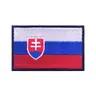 Bandiera slovacchia slovacchia Patch fascia da braccio ricamata Patch Hook & Loop Iron On ricamo