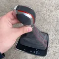 Pomello del cambio DSG in vera pelle con punto rosso per Golf 7 7.5