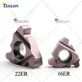 10PCS 16ER 6IR 22ER 22IR 4RD 6RD 8RD 10RD Tornio Rotondo Inserti per filettatura in metallo duro Utensili da taglio