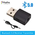 PzzPss Nuovo Trasmettitore Ricevitore Bluetooth 5.0 Mini Adattatore Musicale Wireless Stereo AUX da 3,5 mm per Auto Radio TV Auricolare Bluetooth
