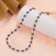 2023 Collana da donna blu turco occhi diabolici per le donne Moda color oro Collane in acciaio inossidabile Smalto Perline Regalo gioielli
