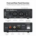 Fosi Audio Mini Stereo USB Gaming DAC amplificatore per cuffie adattatore convertitore Audio per altoparlanti Home/Desktop/Active