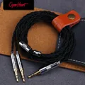Cavo d'argento OPENHEART 4 Core ad alta purezza per cuffie da 1 a 2 jack 3.5/2.5/4.4mm cavo di ricambio per aggiornamento auricolari