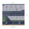 Modello di Layout dell'aeroporto foglio/grembiule per 1/400 e 1/500 sezioni di pista foglio