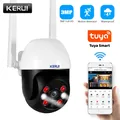 KERUI Tuya 3MP 5MP Outdoor PTZ IP WIFI Camera Security Intelligent Auto- Tracking Tuya Cloud Storage