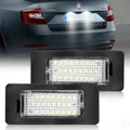 2PC Auto Bianco CANbus Numero LED Luce targa per SKODA Octavia 3 5E A7 Rapid Facelift Fabia MK2 MK3