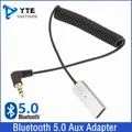 Adattatore Bluetooth Aux Dongle USB a Jack da 3.5mm Car Audio Aux Bluetooth 5.0 Kit vivavoce per ricevitore auto trasmettitore BT