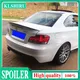 Ala per auto Spoiler posteriore in ABS nero lucido e stampa carbonio per BMW serie 1 coupé a 2 porte