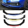 4PCS Universale Auto Paraurti Anteriore Labbro Body Kit Spoiler Splitter Gloss Rosso Anteriore Sotto Labbra Diffusore Spoiler Auto Pala Anteriore parti