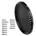 ND2 a ND400 Slim Fader variabile impermeabile regolabile Multi rivestito ND filtro in vetro ottico per fotocamera sotto forte luce