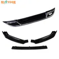 Auto Paraurti Anteriore Posteriore Labbro Golf 7 7.5 MK7 GTI Body Kit Spoiler Splitter Diffusore Nero Fibra di Carbonio Canard Splitter Plastica ABS