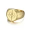 Anello di ancoraggio con sigillo da marinaio con bussola nautica North Star in acciaio inossidabile