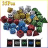 35/21/7 pz DND dadi Set D4 ~ D20 Multi lati dadi poliedrici per giochi di ruolo gioco da tavolo
