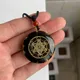 Quarzo pietra naturale Orgone ciondolo collana uomo donna guarigione rotonda resina di cristallo