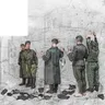 1/35 figura modello in resina GK i soldati tedeschi si sono aresi ai soldati russi kit non