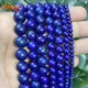 Pietra naturale Lapislazzuli Spacer Perline sparse rotonde Orecchini con bracciale con ciondoli fatti a mano 15 "filo 4/6/8/10/12mm per la creazione di gioielli