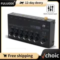 Canali Mixer Stereo Fuluode Mini Mixer Audio professionale Mixer Audio Mixer portatile a bassissimo