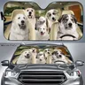 Great Pyrenees Car Sun Shade Great Pyrenees Windshield Dogs Family Sunshade Dogs Car Accessories