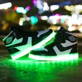 Scarpe Gaobang sport da bambino a Led con luci scarpe basse Hip Hop Performance di danza scarpe da