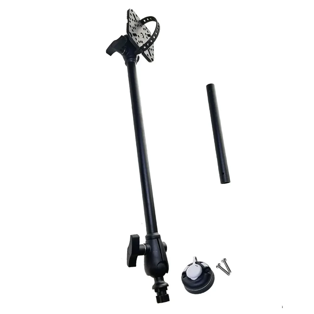Sistema di montaggio del braccio della staffa del trasduttore GPS con supporto per cercatore da pesca in alluminio