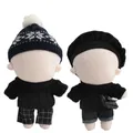 20cm vestiti per bambole maglione nero moda pantaloni borsa bambole accessori per la corea Kpop EXO