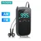 Mini radio portatili Ricevitore AM/FM tascabile Altoparlante stereo Radio ricaricabile con sveglia