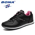 BONA New Classics Style Women Running Shoes Lace Up Women Athletic Shoes Outdoor Jogging Sneakers