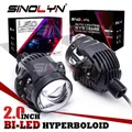 80W 2.0 pollici Bi LED lenti per proiettore Hyperboloid per H7 H4 9005 9006 H1 faro LED luci per auto luci ausiliarie faro 6000K