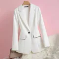 Autunno 2022 Sag Suit Jacket Cardigan da donna un bottone bianco auto-coltivazione protezione solare