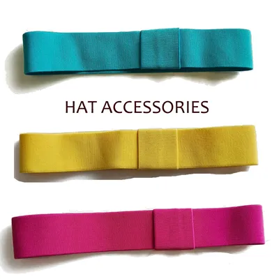 Accessori per cappelli cappello di paglia Fedora moda accessori per nastri colorati elastico