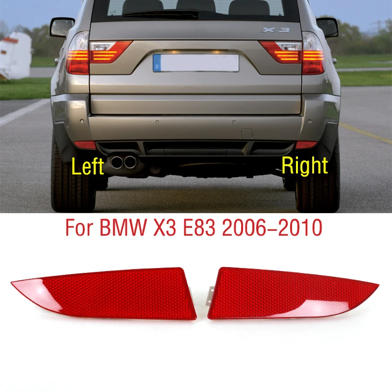 Per BMW X3 E83 2006 2007 2008 2009 2010 Auto Paraurti Posteriore Luce Freno Borsette Coda Segnale di Girata Riflettore Copertura Della Lampada Della Nebbia
