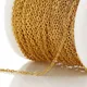 Catena per collana placcata oro in acciaio inossidabile da 2 metri che non sbiadisce per risultati di creazione di gioielli Catene per collane fai da te fatte a mano 1/1,5/2 mm