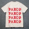 Kanye West Pablo T Shirt Men I Feel Like Paul Print maniche corte Anti Season 3 T-Shirt Hip Hop