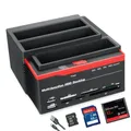 2.5 "/3.5" USB 3.0 a 2 porte SATA 1 porta IDE disco rigido HDD esterno Docking Station lettore di schede Hub USB 3.0 con OTB/OTC