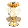 Supporto Lotus Gold Diwali Diya lampada supporto indiano lampade in ottone supporti per decorazioni