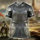 Magliette cavaliere armatura medievale stampa 3D T Shirt bambini girocollo estate moda T-Shirt