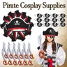 6/12/18/24 set forniture per feste pirata costumi da pirata di Halloween bomboniere per feste di