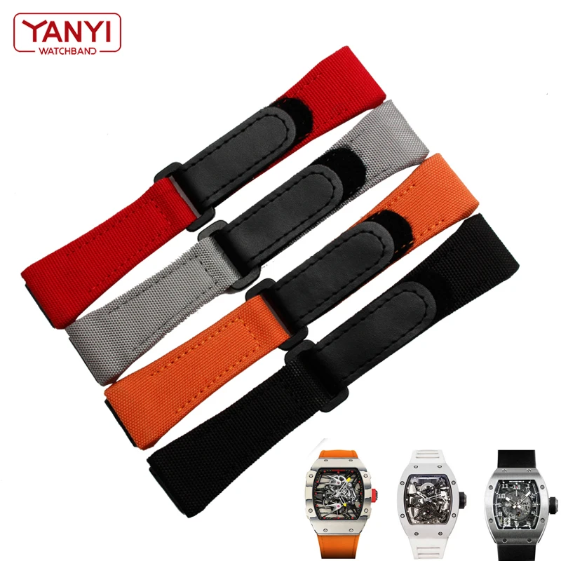 Cinturino in nylon per richard mille RM011 RM3502 RM056 cinturino per orologio in tela orologi da polso cinturino per orologio da uomo e strumento
