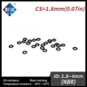O-ring in gomma nitrilica 50 pz/lotto NBR CS nero 1.8mm ID 1.8/2/2/24/2/5/2/8/3/15/3/55/3/75/4*1.8mm