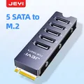 Adattatore JEYI NVMe da M.2 a 5 SATA, scheda adattatore NVMe interna da 5 porte SATA III non RAID da 6 GB/s per PC desktop, supporto SSD e HDD
