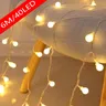 6m Ball LED String Lights Outdoor Ball Chain Lights ghirlanda Lights Bulb Fairy Lights Party Home