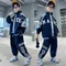 Set di abbigliamento per bambini abbigliamento per ragazzi abbigliamento sportivo abbigliamento per bambini vestiti per ragazzi abbigliamento per studenti tuta sportiva cappotto pantaloni tute