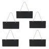 5 pezzi Mini lavagne lavagna nera su un lato per cartelli per bacheca lavagna lavagna cancellabile