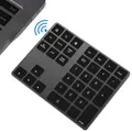 BT Wireless Mini tastierino numerico 34 tasti Numpad tastiera digitale contabilità per Ipad PC Tablet Laptop Number Pad ricaricabile