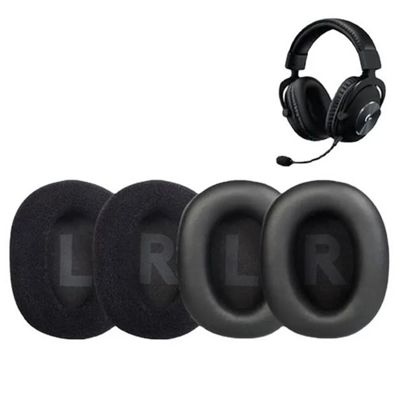 Cuscinetti auricolari di ricambio per cuffie Logitech G Pro X, cuscinetti auricolari per cuffie, parti di riparazione per paraorecchie Logitech G Pro