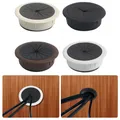 60MM Desk Cord Grommet Wire Hole Cover Line Outlet Port Threading Box Cover Cable pass Box Office