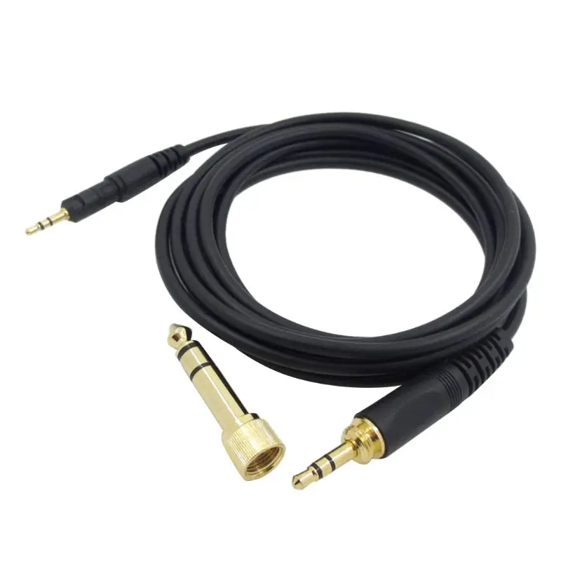 Replacement Cable For Audio Technica ATH-M50X M40X M60X M70X Headphones Fits Many Headphones 23 AugT2 6.35mm conversion