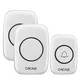 CACAZI 110DB 300M 60 Chime Waterproof Wireless Doorbell Remote EU Plug Smart Doorbell Battery 1