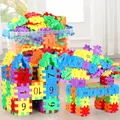 100Pcs Number Building Blocks DIY Toy Large Particles Colorful Creative Assemble Bricks Math Blocks